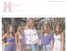 Tablet Screenshot of hsquaredladieswear.com